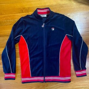Fila vintage velour original fitness track jacket